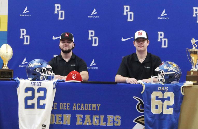 Pee dee academy football duo sign letters of commitment to newberry college