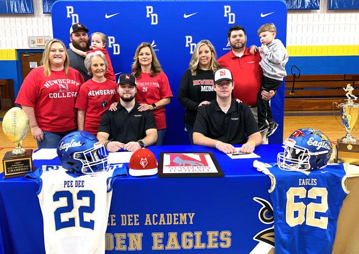 Pee dee academy football duo sign letters of commitment to newberry college