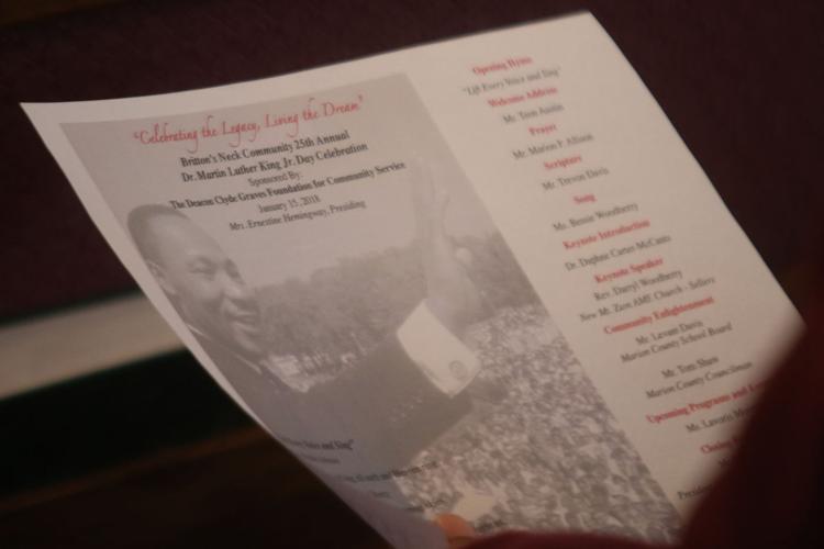 Brittons Neck community celebrates 25 years honoring MLK Day