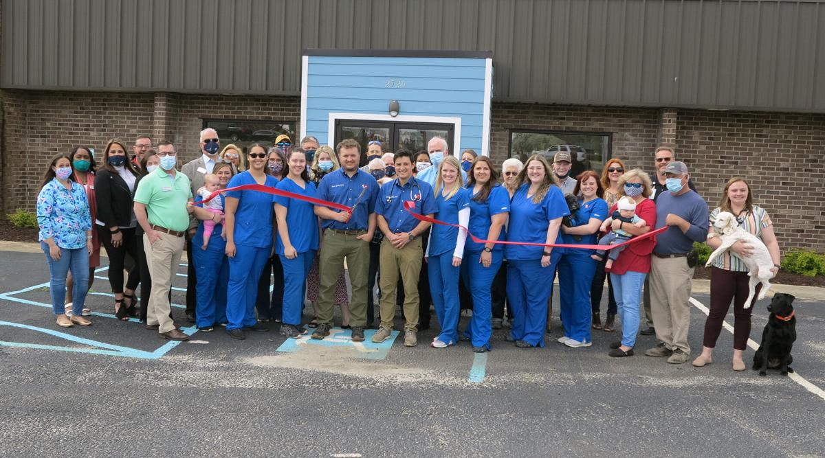 The Animal Hospital celebrates chamber membership with a ribbon cutting