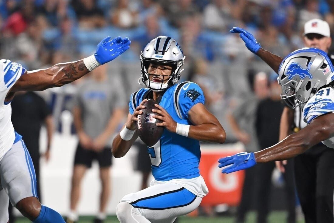 Carolina QB Bryce Young 'super grateful' to recover football from his first  NFL touchdown pass 