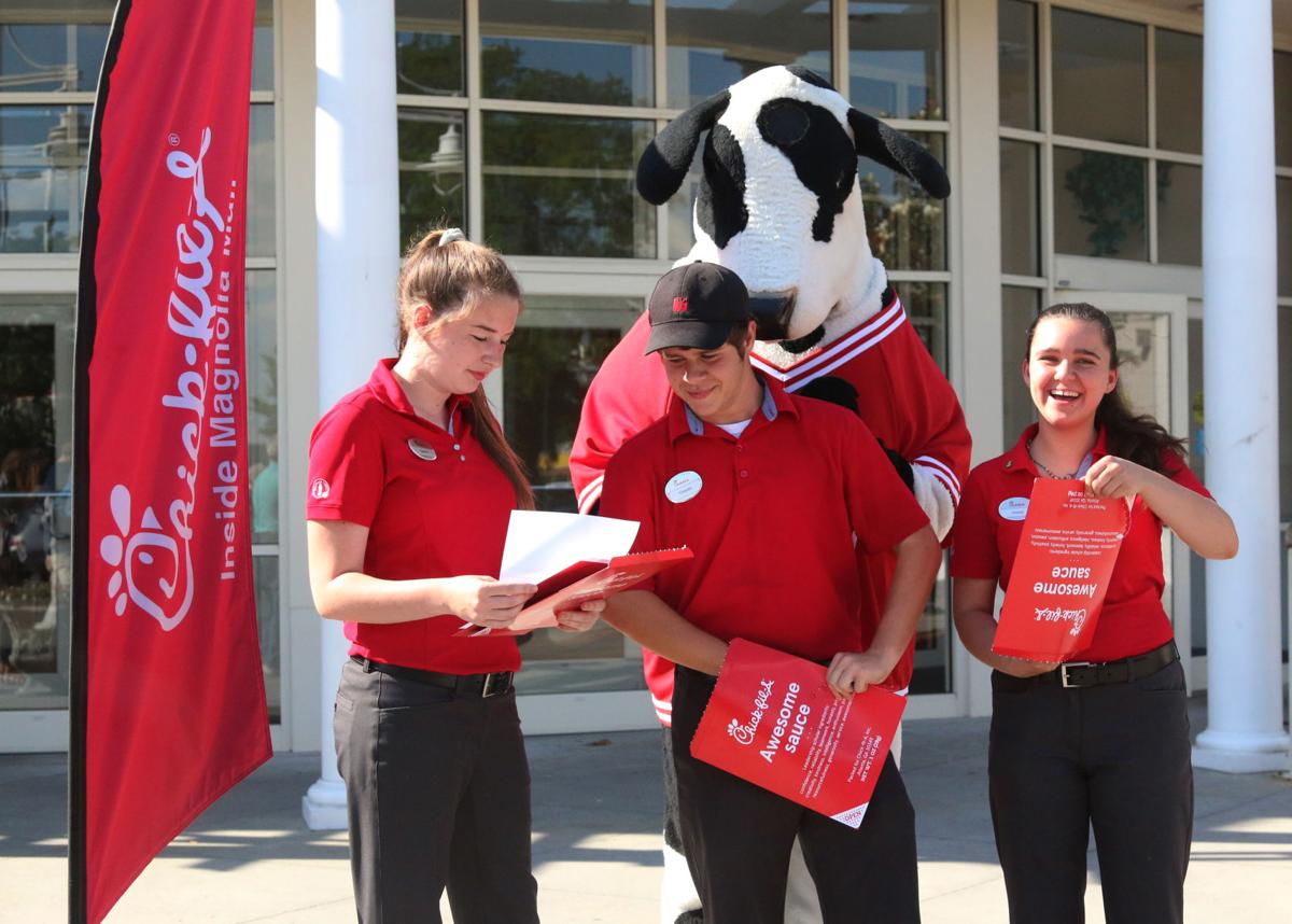 ChickfilAid Mall restaurant awards three scholarships