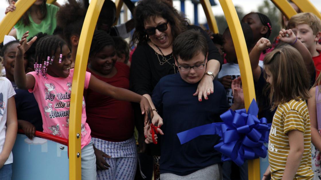 Dewey L. Carter holds inclusive playground unveiling