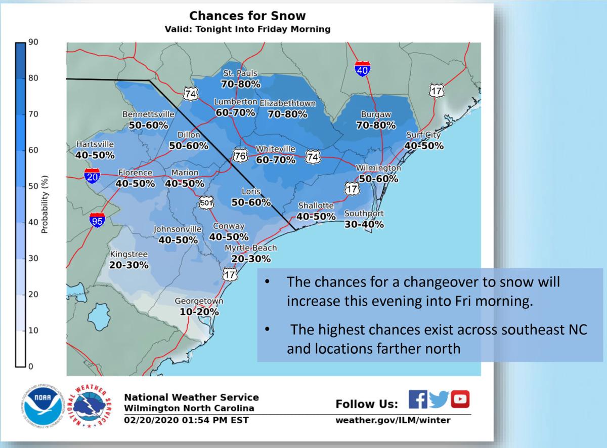 Thursday Storm To Bring Light Snow To Pee Dee Local News Scnow Com