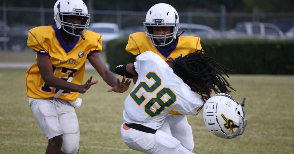 Middle school football teams hit the field