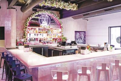 50 Shades of Rosé blooms with color in Old Town Business scottsdale