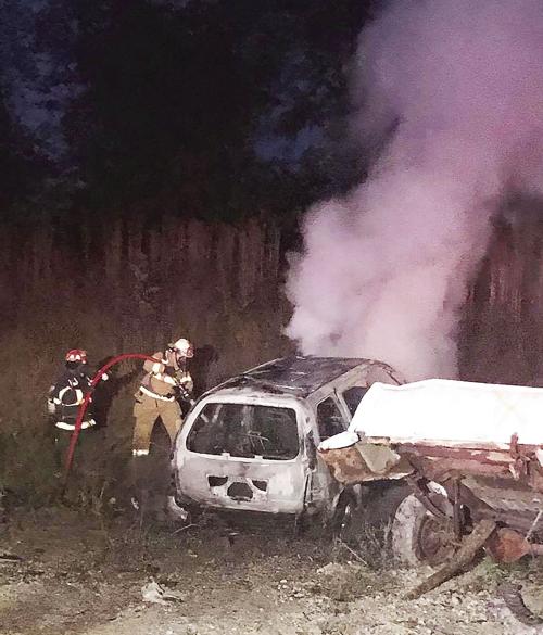 Shelby Fire responds to blaze, scene of rollover
