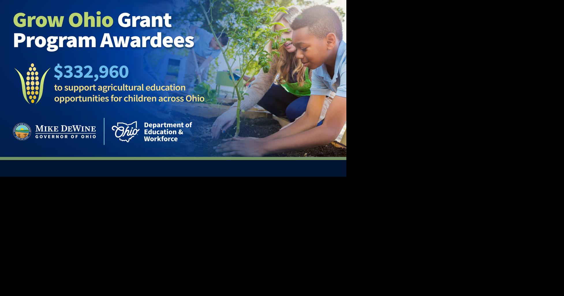 'Grow Ohio' grants to support agricultural education opportunities