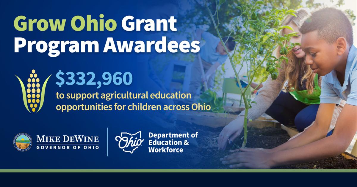 'Grow Ohio' grants to support agricultural education opportunities