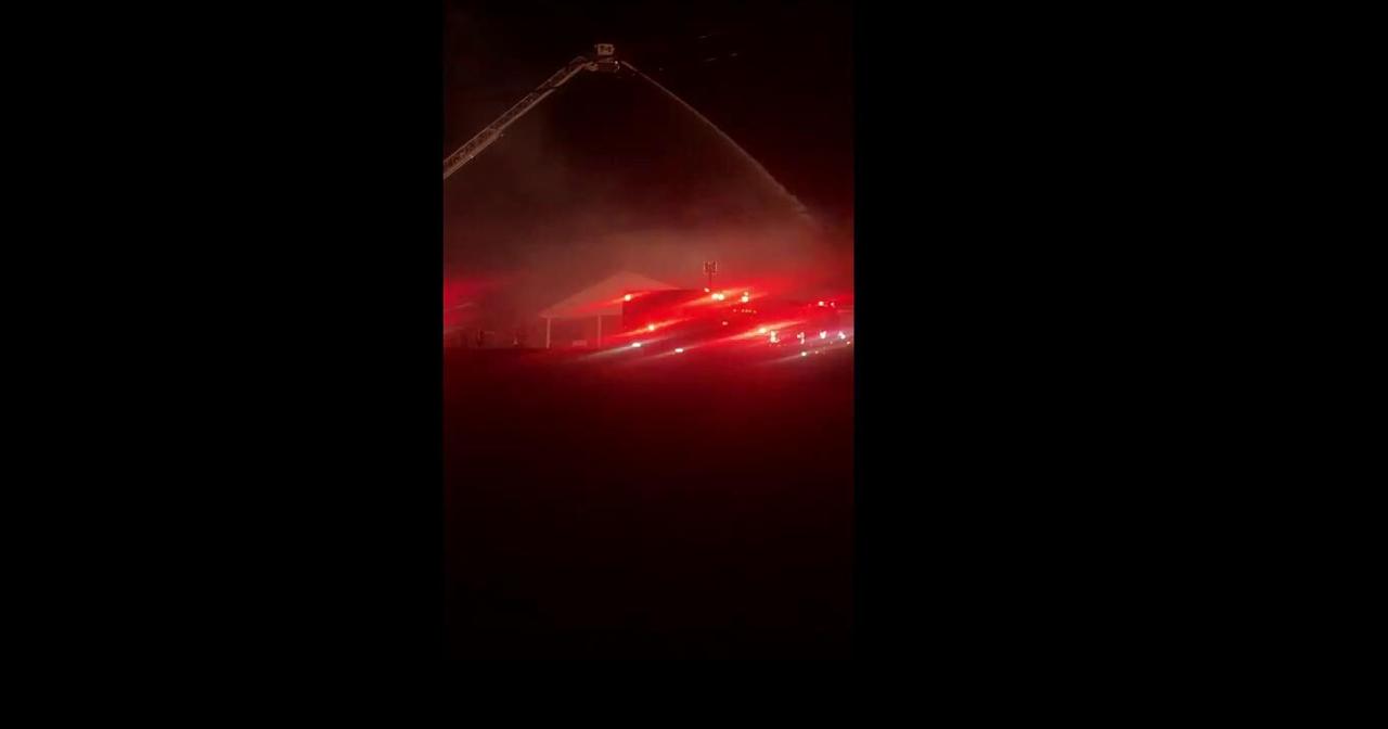 Fire fighters put out fire at Willard's Blossom Healthcare