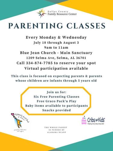 Parenting classes flyer