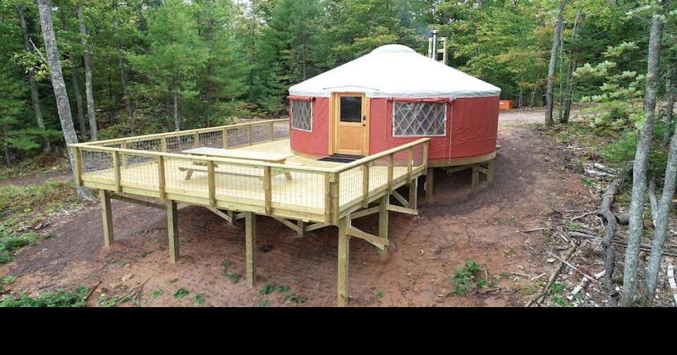 See inside this Bayfield yurt Airbnb near the northernmost tip of