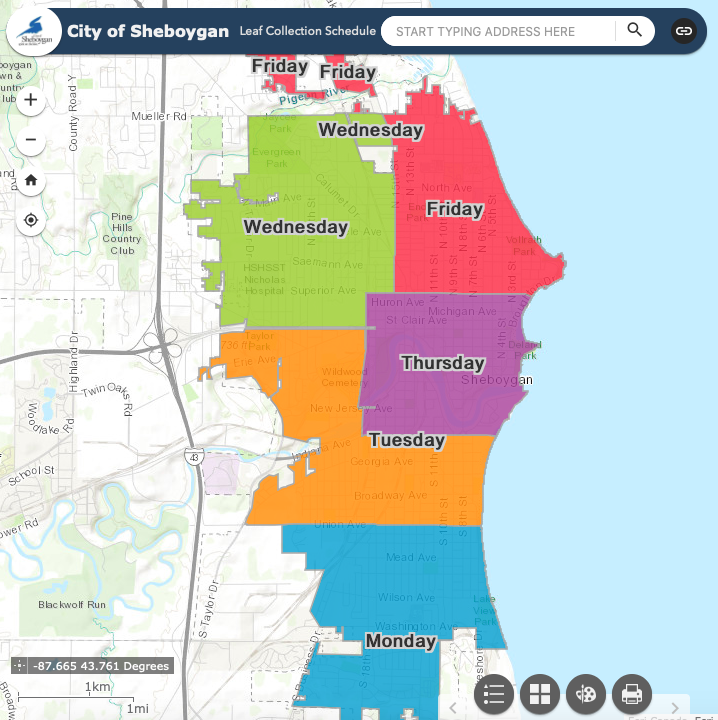 Project Tracker Here's how long the City of Sheboygan's leaf