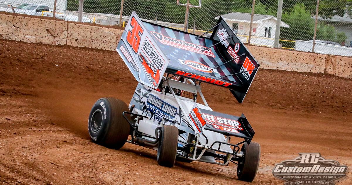 Schmidt scores third straight 360 Sprint Car triumph at Plymouth Dirt ...