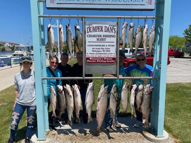 Experience the full Lake Michigan charter fishing package with Dumper