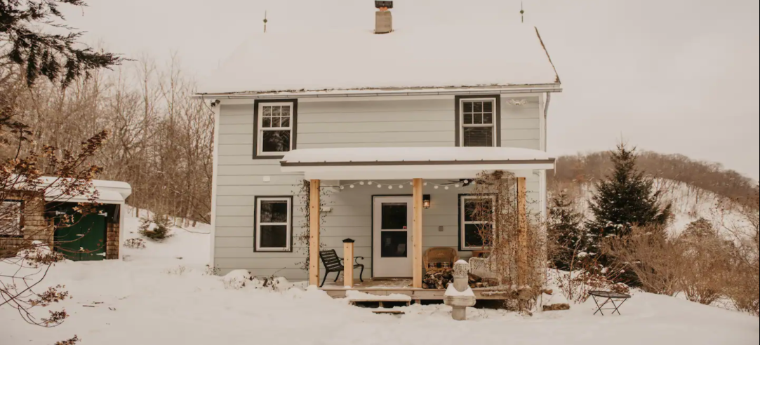 This pristine farmhouse in southeast WI's Driftless Region offers the