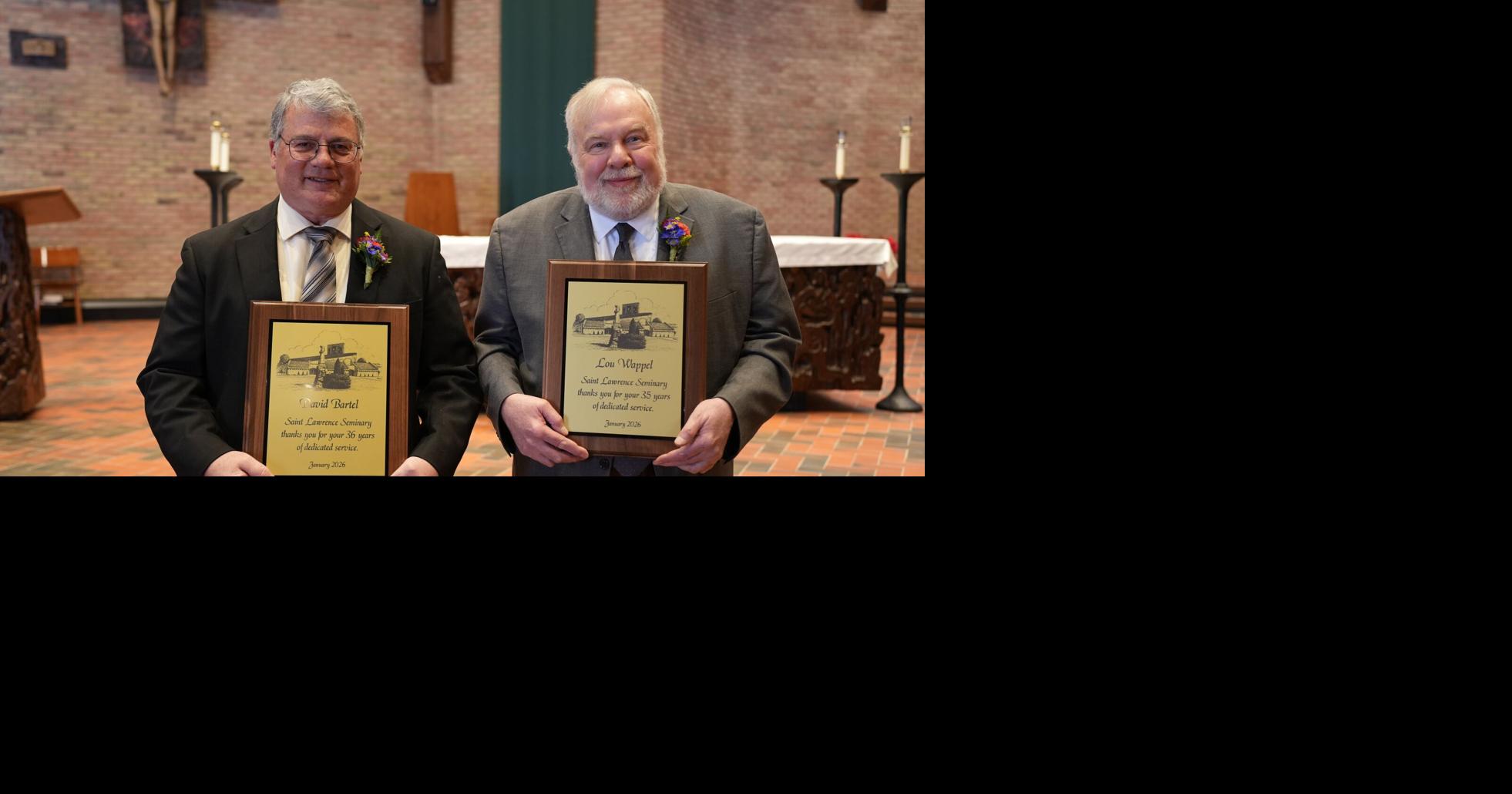 St. Lawrence Seminary recognizes 71 years of combined service from two dedicated educators