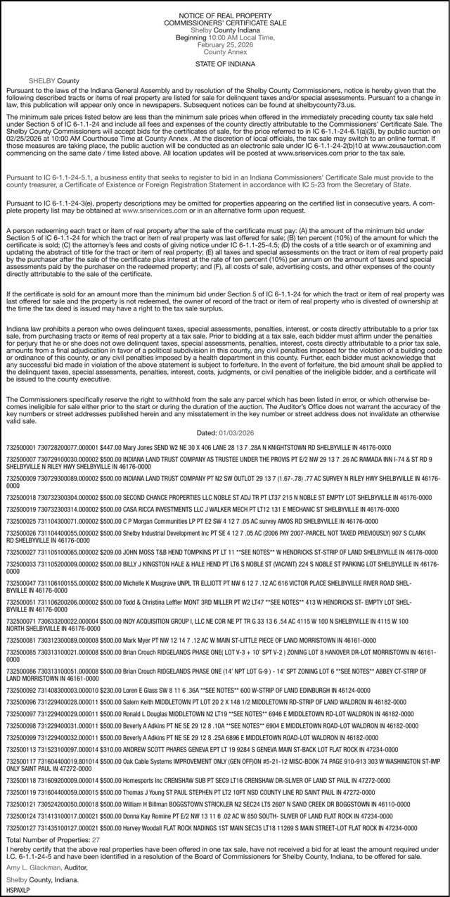 SHELBY COUNTY COMMUNITY CALENDAR News shelbynews com