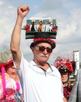 John Miller wins Derby Day Hat Contest at Horseshoe Indianapolis