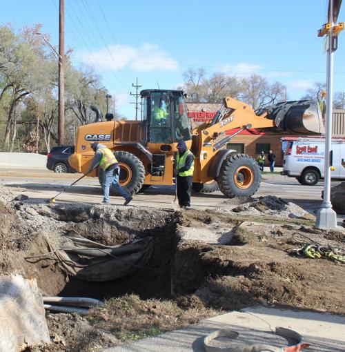 City replaces drainage under N. Harrison Bridge