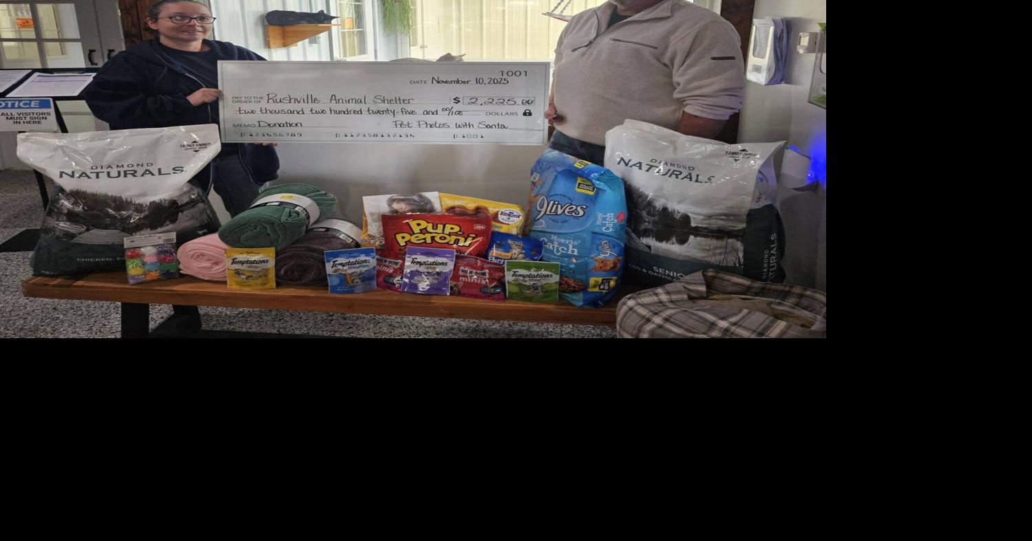 Pet Pictures raised $2,200 for Rushville Animal Shelter
