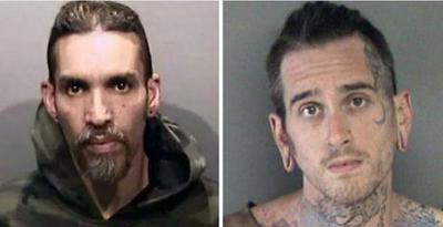 Derick Almena (left), Max Harris (right)