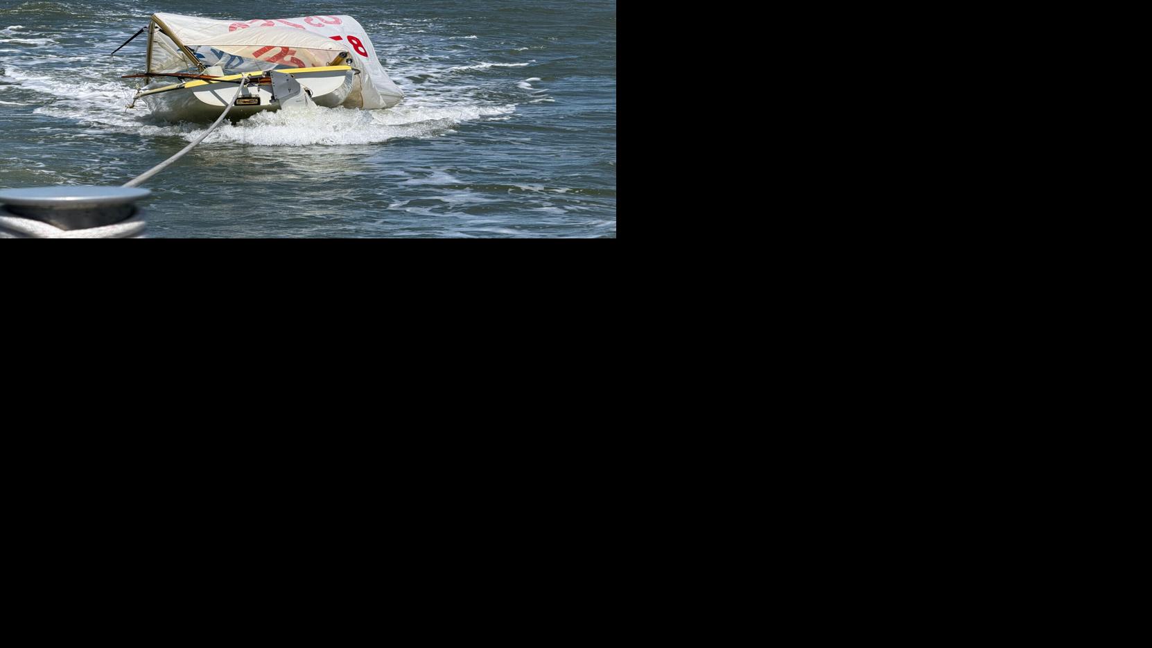 3 sailors rescued from bay after capsizing east of San Francisco International Airport