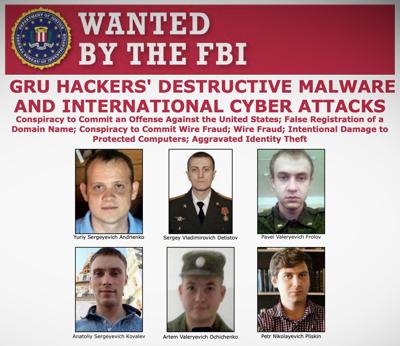 Russian military officers wanted by FBI