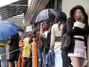 Strutting for a shot at 'Top Model' fame