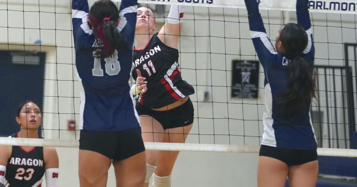 Local. Account Map Aragon outlasts Carlmont in girls' volleyball, stays in first place in ...