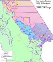 New district maps recommended to San Mateo County Board of Supervisors
