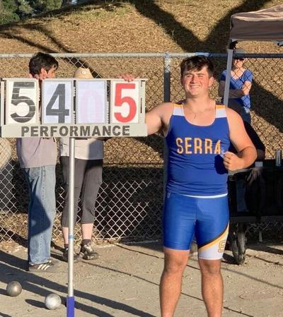Serra shot put: Luke Lewis