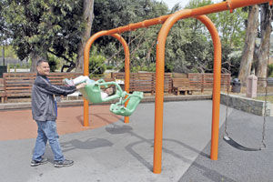 Community copes with park slaying: South San Francisco residents, officials wish for prompt arrest in fatal shooting