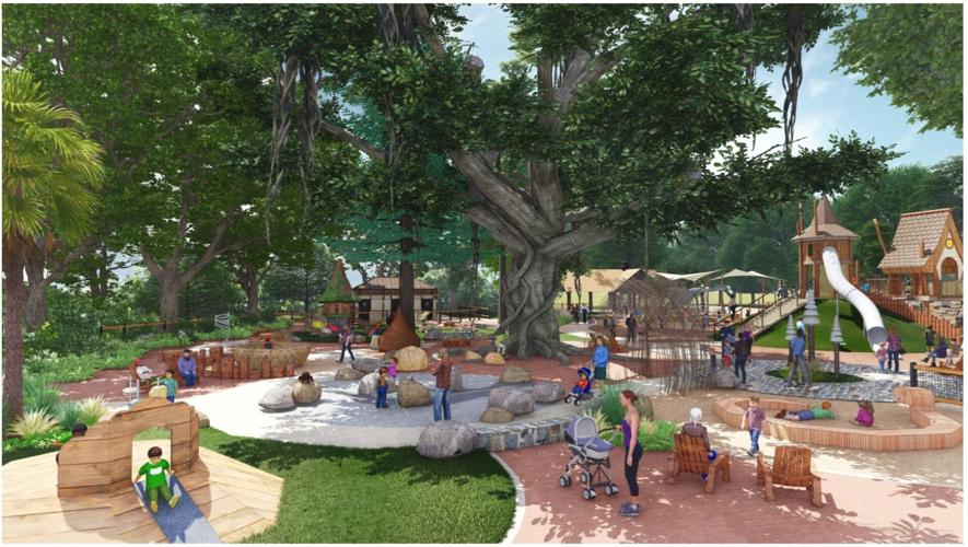 Central Park playground adventure village living