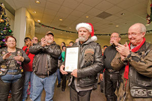 Harley lovers bring holiday cheer