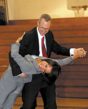 Dancing queen comes home