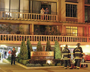 Sprinklers extinguish apartment fire