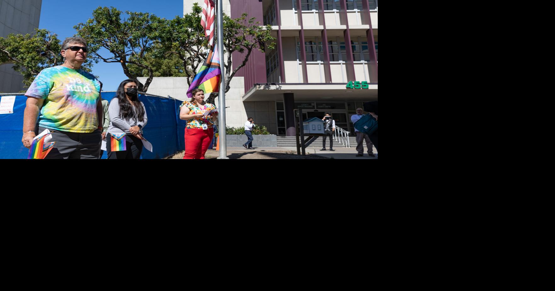 San Mateo County Pride Flag raising ceremony | Local News ...