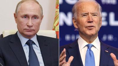 Vladimir Putin and Joe Biden