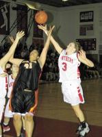 Form the sports archives: The San Mateo girls' basketball team complete sweep of rival Burlingame