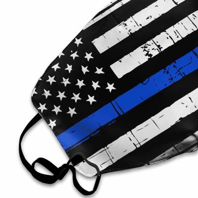 ‘Thin blue line’ face masks