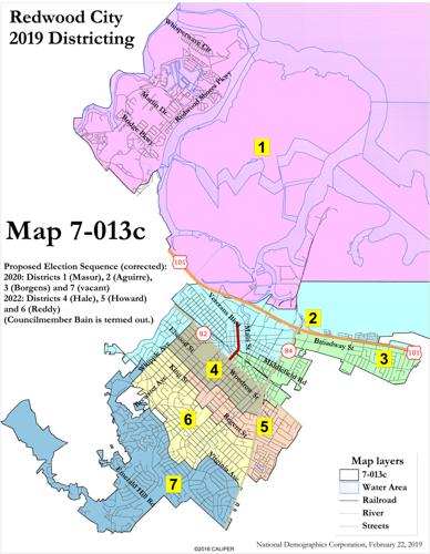 Redwood City district map 7-013c