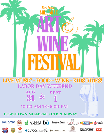 Millbrae Art & Wine Flyer