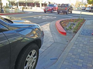 Stains on new sidewalk pavers causing concerns: Burlingame officials want to make sure new streetscape kept clean