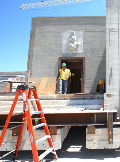 Burlingame post office: constuction