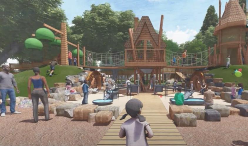 Adventure village playground design