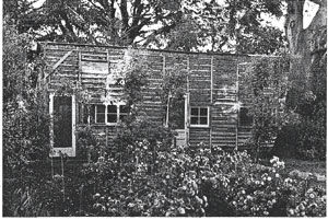 Wickett's collection had an old adobe building