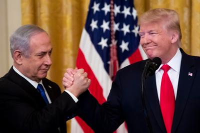 Benjamin Netanyahu and Donald Trump