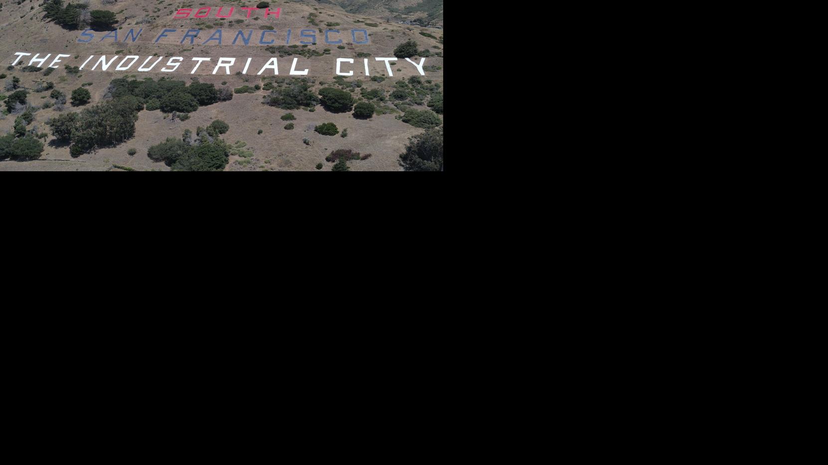 South San Francisco Sign Hill letters get patriotic update