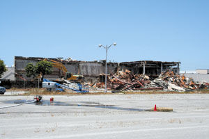 Demolition makes way for new hospital